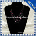 A 2-7 MM Pure Natural Purple New Pearl Necklace For Ladies